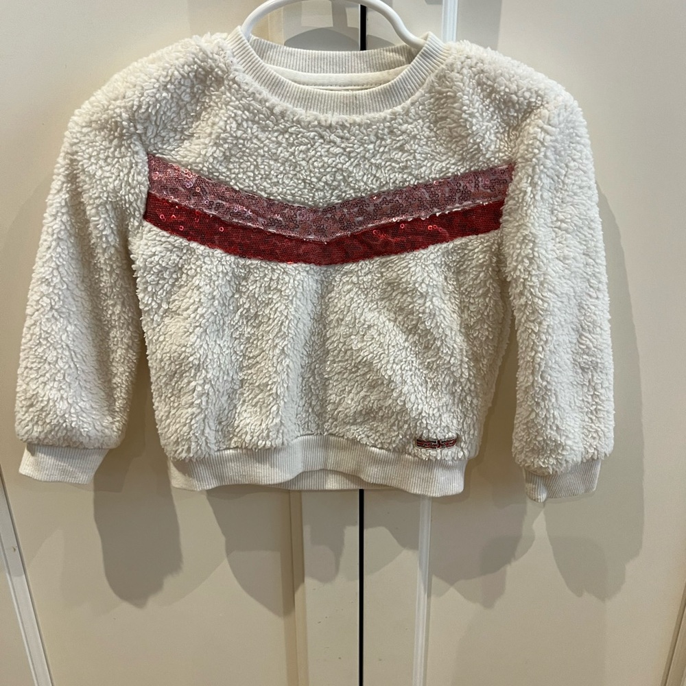 Hudson Jeans White Fleece sweatshirt 18m